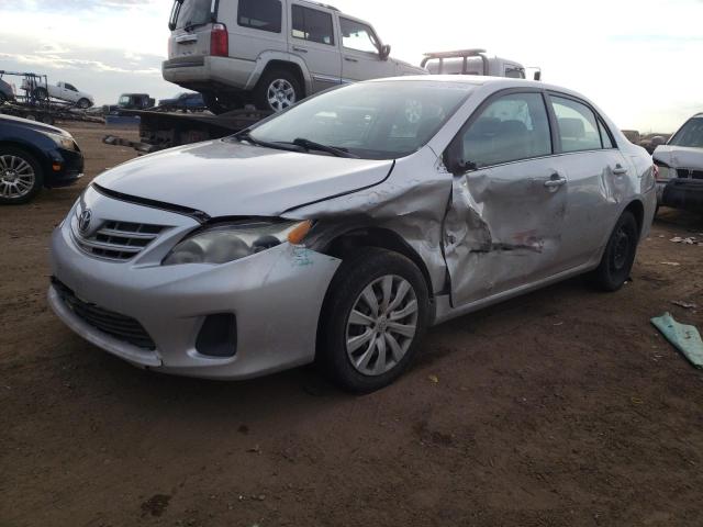 5YFBU4EEXDP137094 - 2013 TOYOTA COROLLA BASE SILVER photo 1