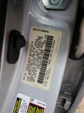 5YFBU4EEXDP137094 - 2013 TOYOTA COROLLA BASE SILVER photo 12