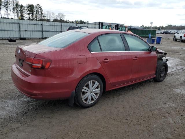 3VW2B7AJ5HM377366 - 2017 VOLKSWAGEN JETTA S RED photo 3