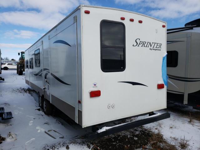 4YDT31128C1530481 - 2012 KEYSTONE SPRINTER WHITE photo 3