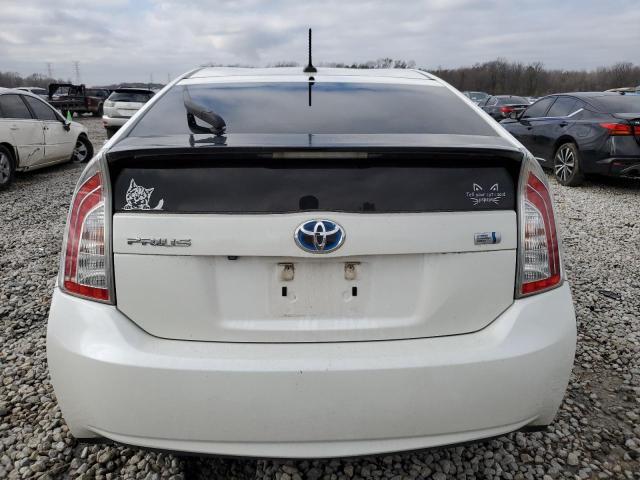 JTDKN3DU4C5395381 - 2012 TOYOTA PRIUS WHITE photo 6