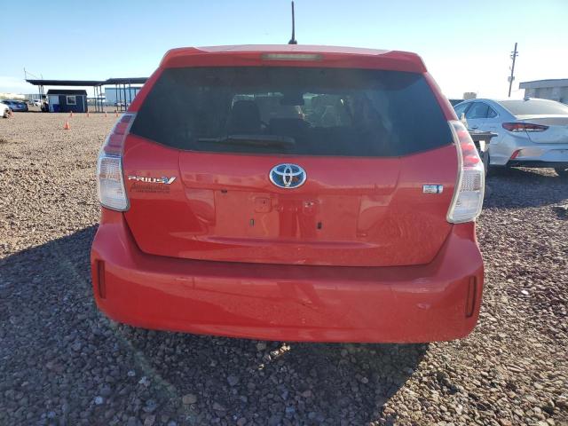 JTDZN3EU1GJ046415 - 2016 TOYOTA PRIUS V RED photo 6