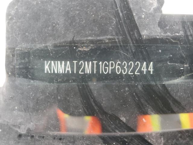 KNMAT2MT1GP632244 - 2016 NISSAN ROGUE S GRAY photo 12