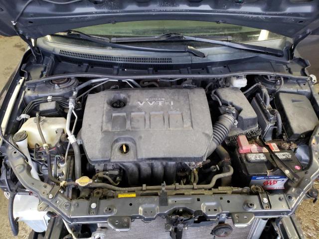 2T1BU4EE7AC529347 - 2010 TOYOTA COROLLA BASE GRAY photo 11