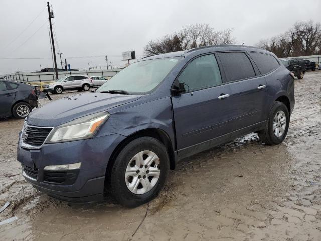 1GNKRFED9DJ182835 - 2013 CHEVROLET TRAVERSE LS BLUE photo 1