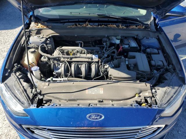 3FA6P0G70HR399180 - 2017 FORD FUSION S BLUE photo 11