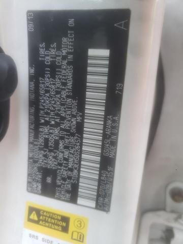 5TDBK3EH5DS264577 - 2013 TOYOTA HIGHLANDER BASE Ақ фото 13