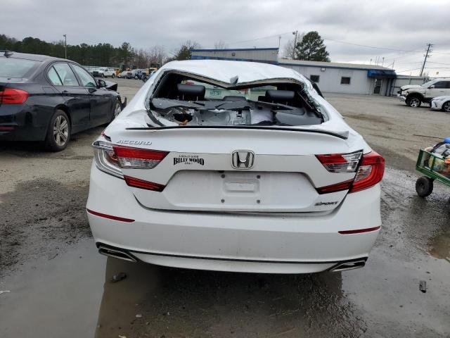 1HGCV1F37NA093253 - 2022 HONDA ACCORD SPORT WHITE photo 6