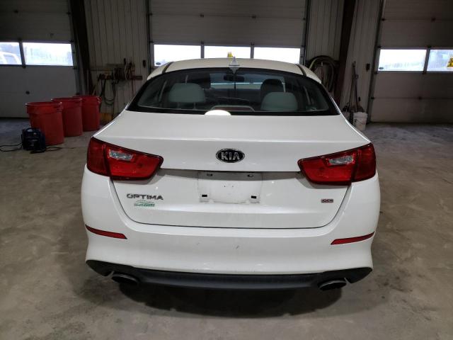 KNAGM4A77F5627843 - 2015 KIA OPTIMA LX WHITE photo 6