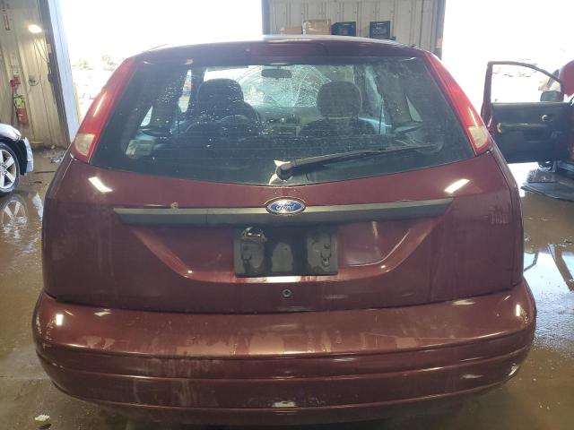 1FAFP31N17W341728 - 2007 FORD FOCUS ZX3 MAROON photo 6