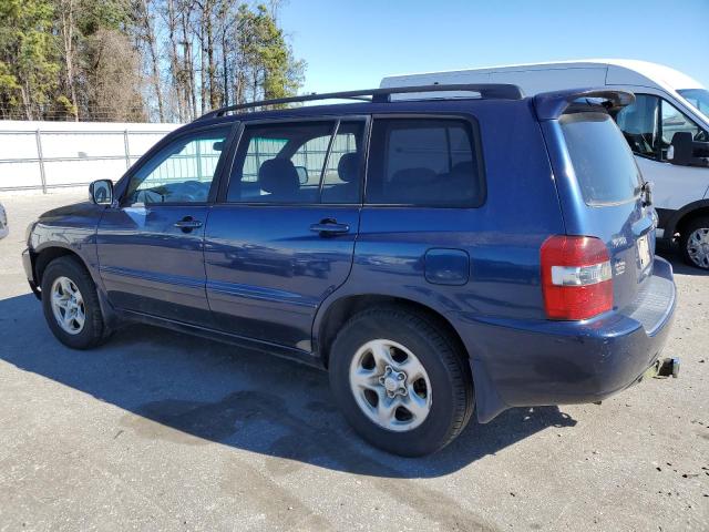 JTEGD21A570165909 - 2007 TOYOTA HIGHLANDER BLUE photo 2