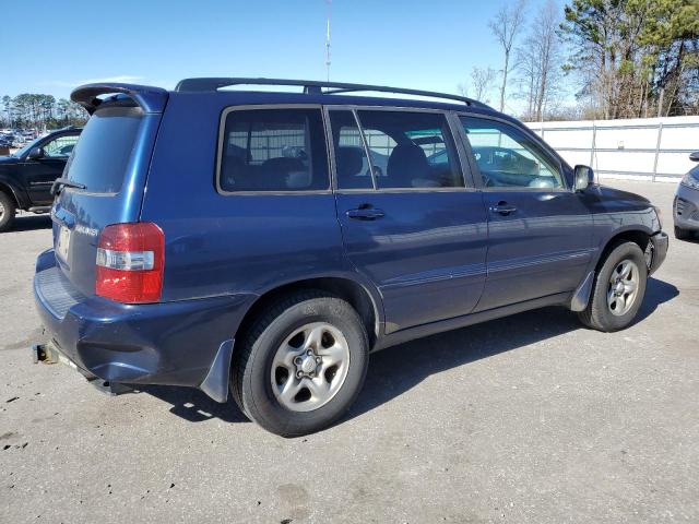 JTEGD21A570165909 - 2007 TOYOTA HIGHLANDER BLUE photo 3