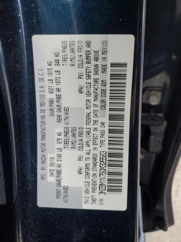 3MZBM1N75GM326583 - 2016 MAZDA 3 GRAND TOURING BLUE photo 12