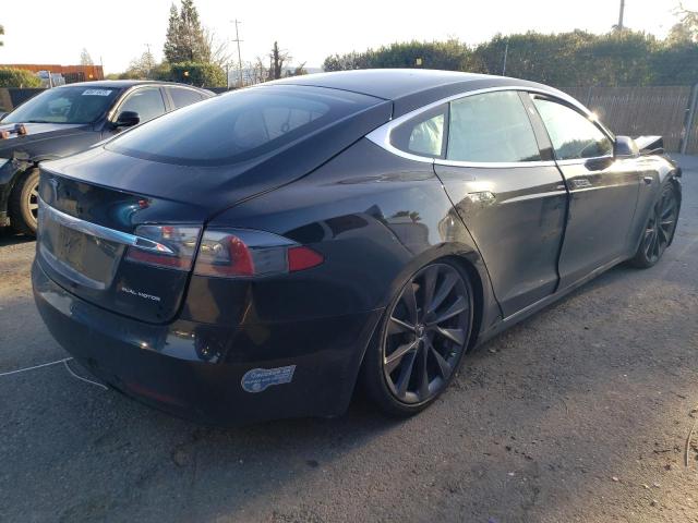 5YJSA1E22MF419058 - 2021 TESLA MODEL S Սև լուսանկար 3