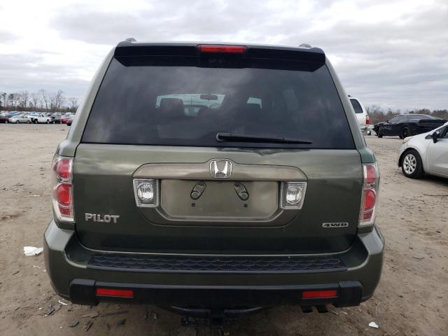 2HKYF18436H535298 - 2006 HONDA PILOT EX GREEN photo 6