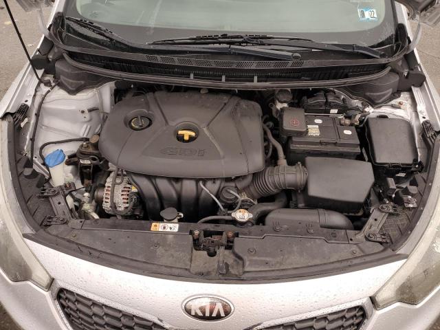 KNAFX4A85E5048943 - 2014 KIA FORTE EX SILVER photo 11