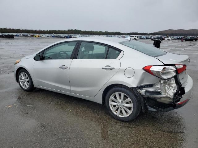 KNAFX4A85E5048943 - 2014 KIA FORTE EX SILVER photo 2