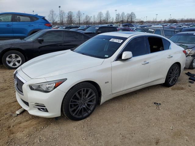 JN1EV7AR3GM345025 - 2016 INFINITI Q50 PREMIUM WHITE photo 1