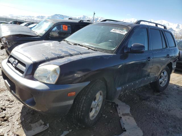 KM8SC13E95U938569 - 2005 HYUNDAI SANTA FE GLS BLUE photo 1