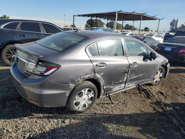 19XFB4F39EE201049 - 2014 HONDA CIVIC HYBRID L GRAY photo 3