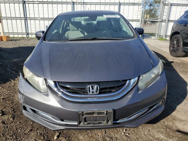 19XFB4F39EE201049 - 2014 HONDA CIVIC HYBRID L GRAY photo 5