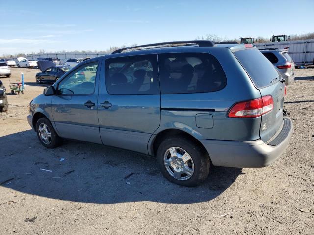 4T3ZF13C83U526765 - 2003 TOYOTA SIENNA LE BLUE photo 2