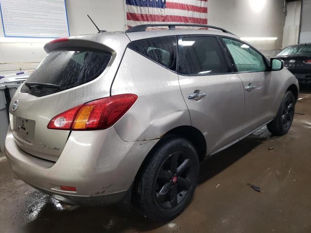 JN8AZ18W19W203468 - 2009 NISSAN MURANO S TAN photo 3