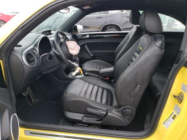 3VWVT7AT6EM628869 - 2014 VOLKSWAGEN BEETLE TURBO YELLOW photo 7