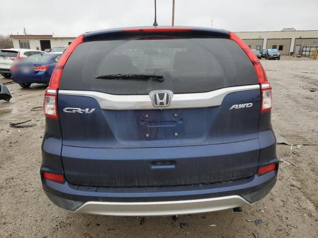 2HKRM4H51GH628150 - 2016 HONDA CR-V EX BLUE photo 6