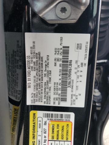 3LN6L5E90HR613846 - 2017 LINCOLN MKZ RESERVE შავი ფოტო 12