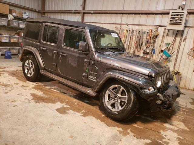 1C4HJXEN6JW329670 - 2018 JEEP WRANGLER U SAHARA GRAY photo 4