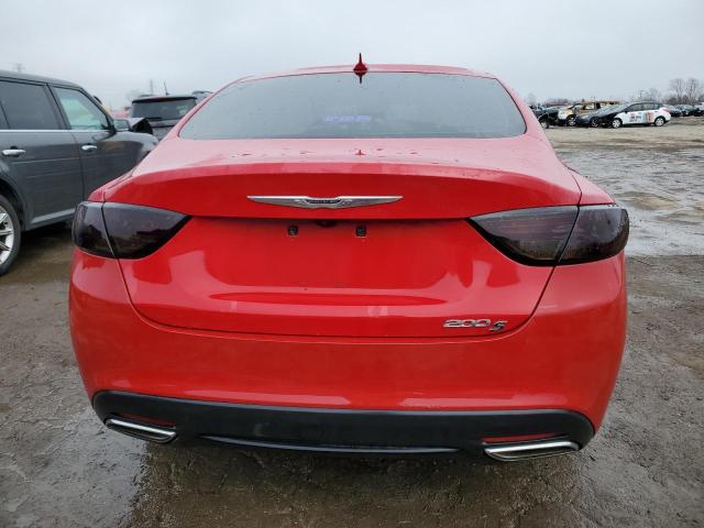 1C3CCCBG8GN147586 - 2016 CHRYSLER 200 S RED photo 6