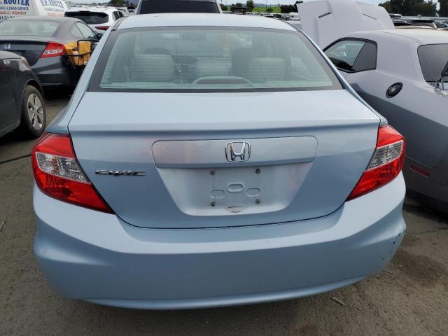 19XFB2F52CE366704 - 2012 HONDA CIVIC LX BLUE photo 6