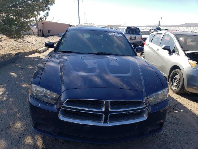 2C3CDXBG9EH188979 - 2014 DODGE CHARGER SE BLUE photo 5