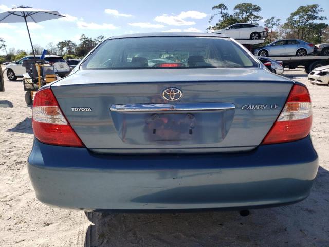 4T1BE32K74U804333 - 2004 TOYOTA CAMRY LE BLUE photo 6