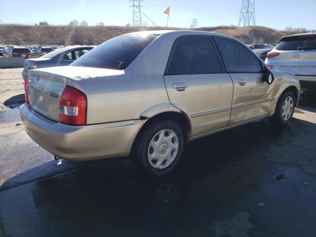 JM1BJ222010402621 - 2001 MAZDA PROTEGE DX BEIGE photo 3