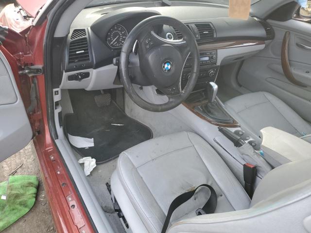 WBAUC73528VF24628 - 2008 BMW 135 I BURGUNDY photo 8