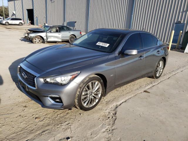 JN1EV7AP1JM592274 - 2018 INFINITI Q50 LUXE GRAY photo 1