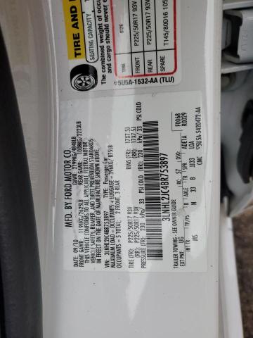 3LNHL2JC4BR753897 - 2011 LINCOLN MKZ WHITE photo 13