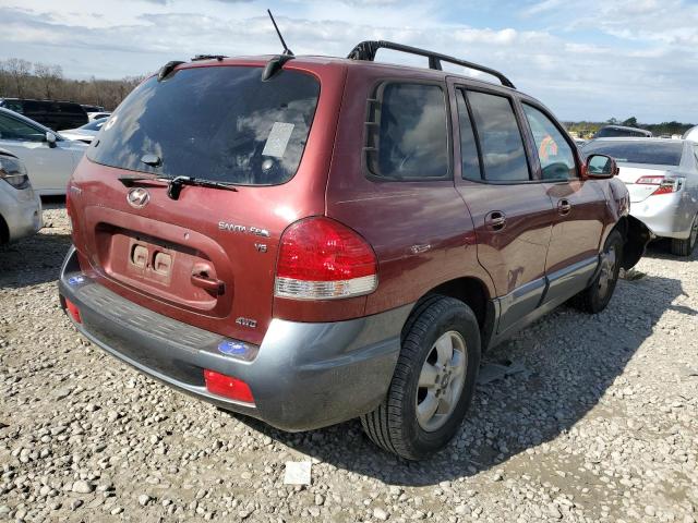 KM8SC73D75U870492 - 2005 HYUNDAI SANTA FE GLS MAROON photo 3