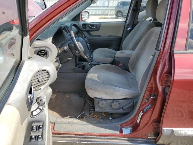 KM8SC73D75U870492 - 2005 HYUNDAI SANTA FE GLS MAROON photo 7