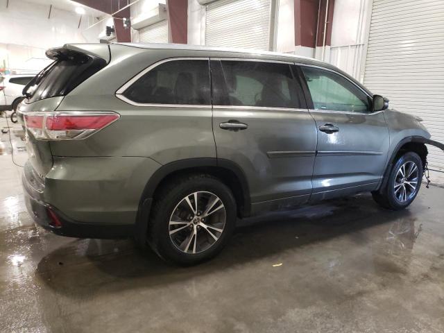 5TDJKRFH6GS273001 - 2016 TOYOTA HIGHLANDER XLE GREEN photo 3