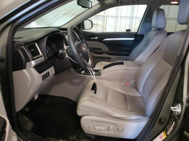 5TDJKRFH6GS273001 - 2016 TOYOTA HIGHLANDER XLE GREEN photo 7