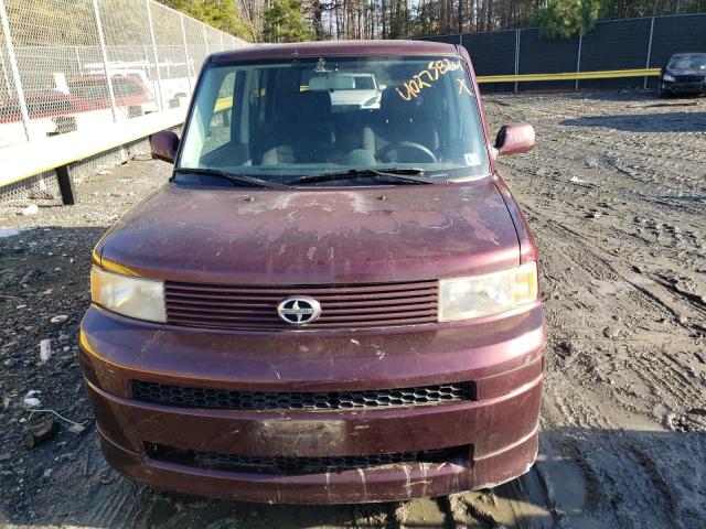 JTLKT334X50170166 - 2005 TOYOTA SCION XB MAROON photo 5