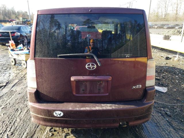 JTLKT334X50170166 - 2005 TOYOTA SCION XB MAROON photo 6