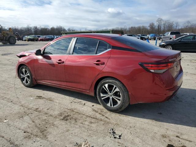 3N1AB8CV8LY219385 - 2020 NISSAN SENTRA SV RED photo 2