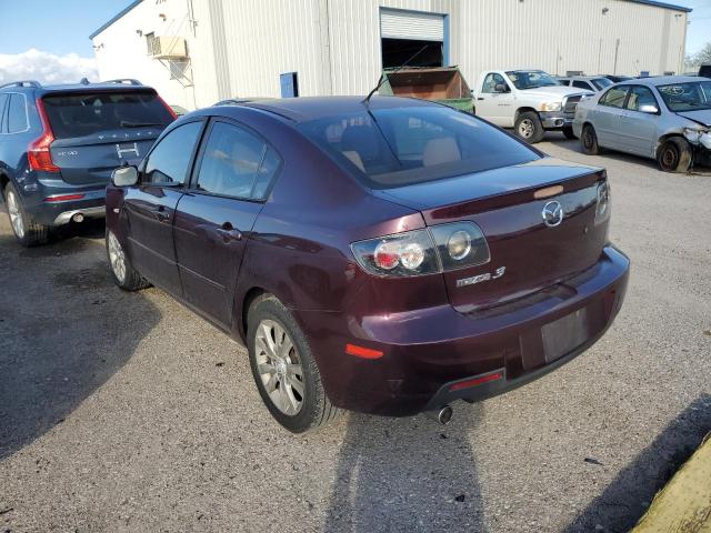 JM1BK32F471705555 - 2007 MAZDA 3 I MAROON photo 2