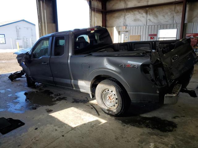 1FTEX1EP0NKF29070 - 2022 FORD F150 SUPER CAB GRAY photo 2