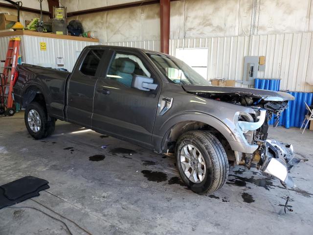 1FTEX1EP0NKF29070 - 2022 FORD F150 SUPER CAB GRAY photo 4