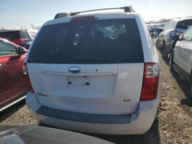 KNDMB233476154490 - 2007 KIA SEDONA EX WHITE photo 6